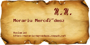 Morariu Mercédesz névjegykártya